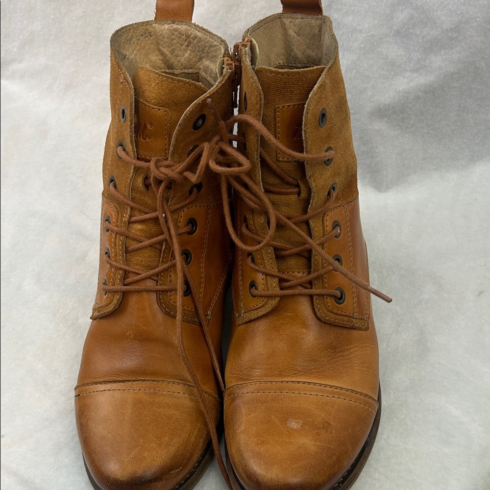 Brown Leather Ankle Boots